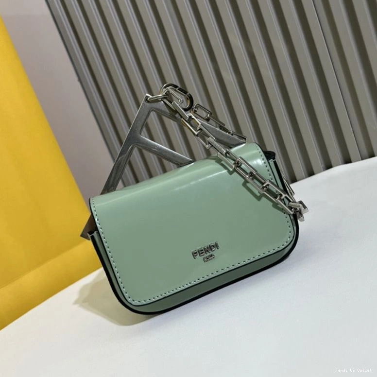 HOT Bag In Leather F Green Nano Calf Fendi 0801